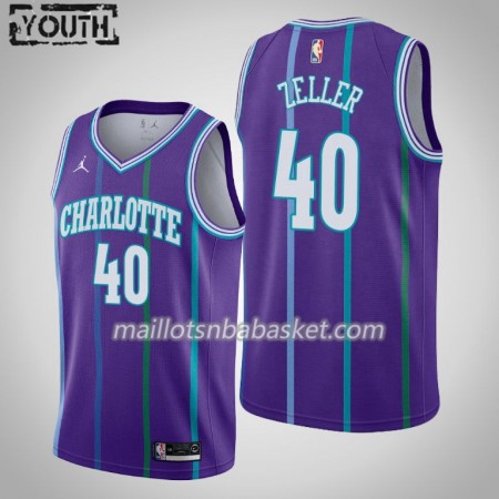 Maillot Enfant Charlotte Hornets Cody Zeller 40 2019-20 Jordan Brand Hardwood Classics Swingman